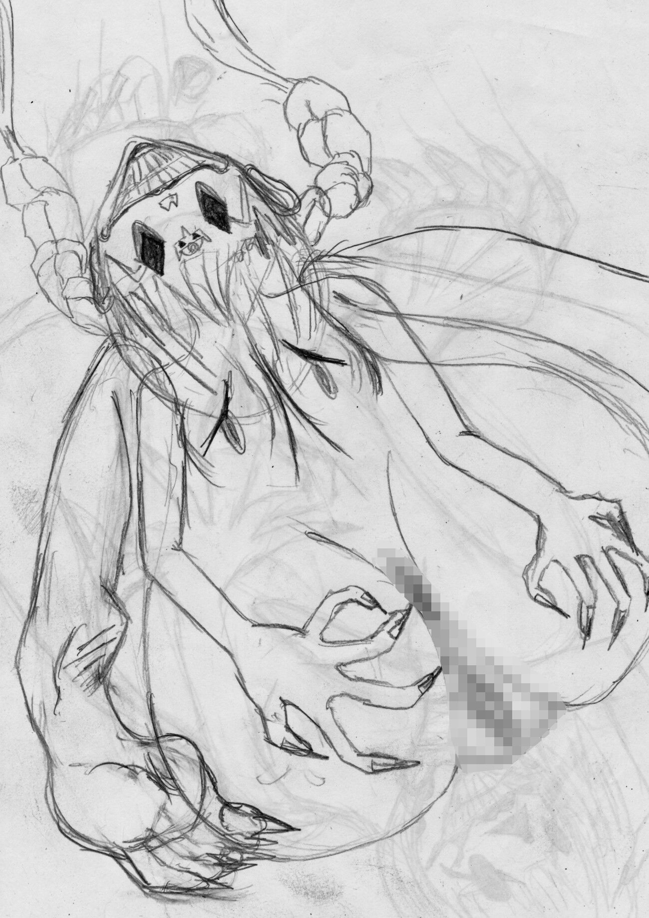 黒よりも黒いエロティックホラー黒戯絵集「マネキンポーズ11」 画像10