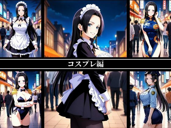 【エロ漫画】《密着誘惑コスプレ》 〜ボア・ハンコックの淫らな四変化500枚〜2