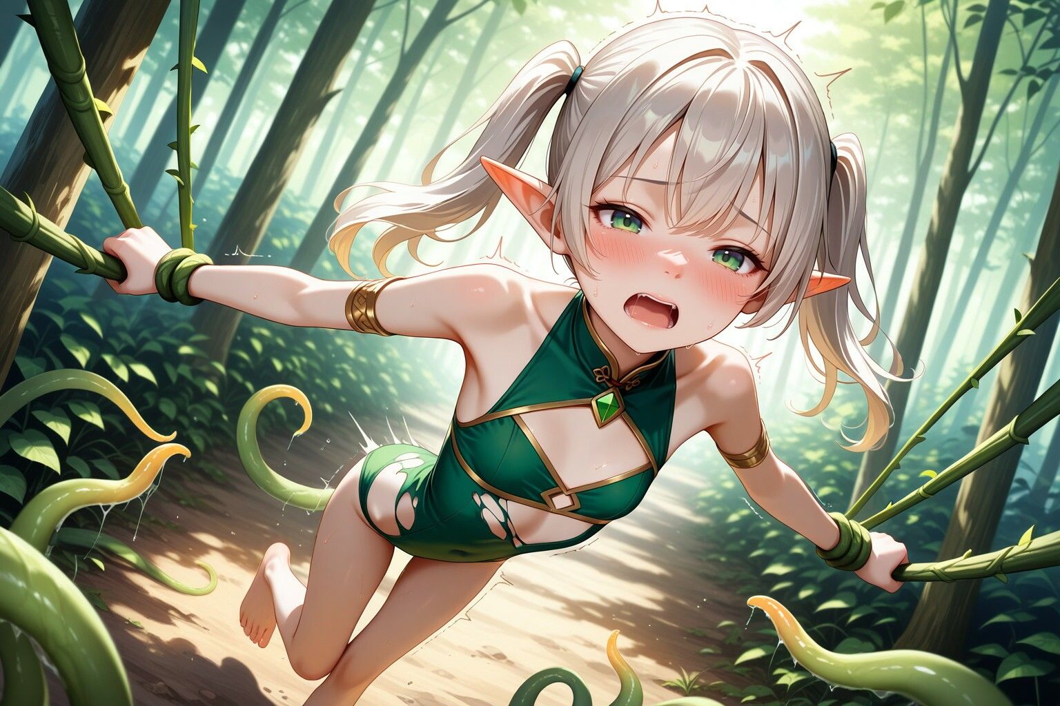 ロリエルフ触手調教〜1日目から7日目まで完全収録 画像1