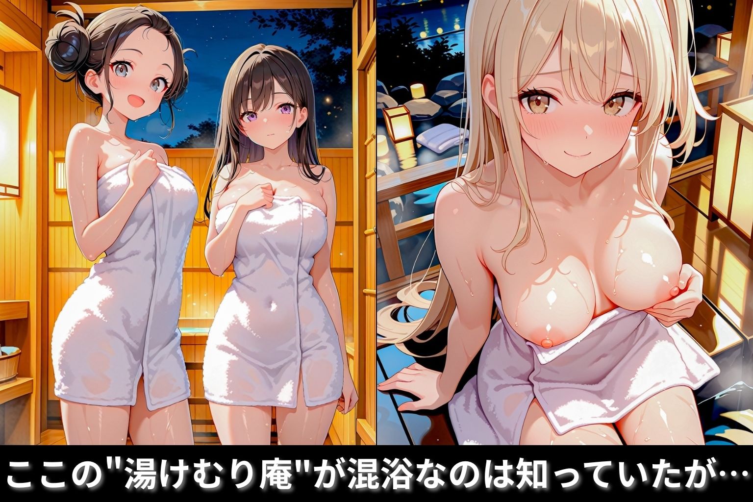 サンプル画像1:湯けむりハーレム温泉旅館〜美BODY発情女子達とヤリ放題の巻〜(えいあいどぉる) [d_700641]