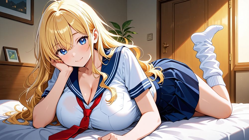 サンプル画像3:隣に引っ越した爆乳ギャル姉妹が童貞誘惑種付け【4K】(ギャル△) [d_700653]