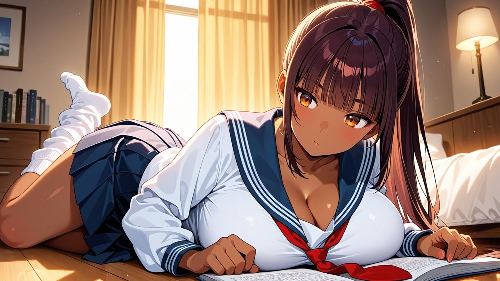 サンプル画像4:隣に引っ越した爆乳ギャル姉妹が童貞誘惑種付け【4K】(ギャル△) [d_700653]