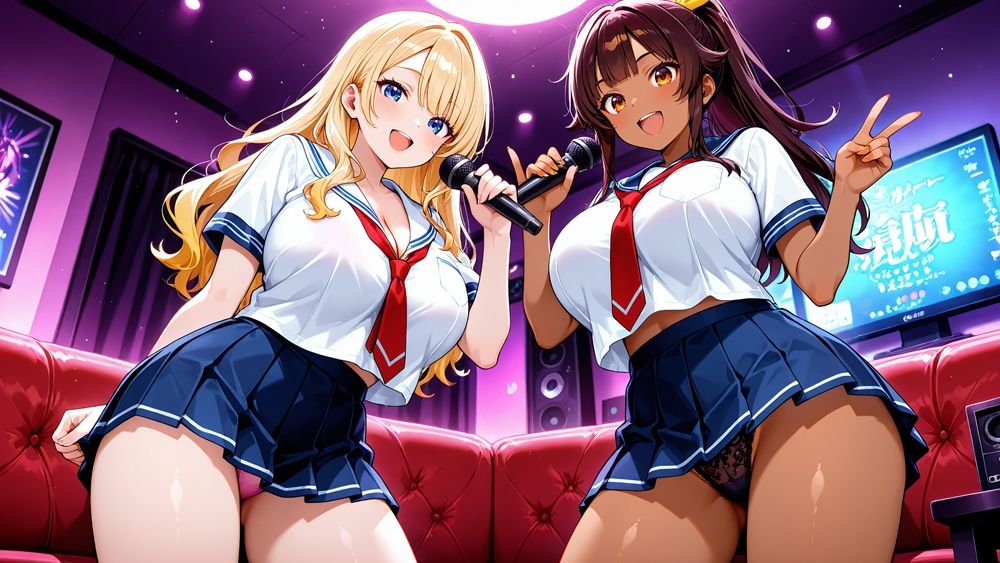 サンプル画像5:隣に引っ越した爆乳ギャル姉妹が童貞誘惑種付け【4K】(ギャル△) [d_700653]