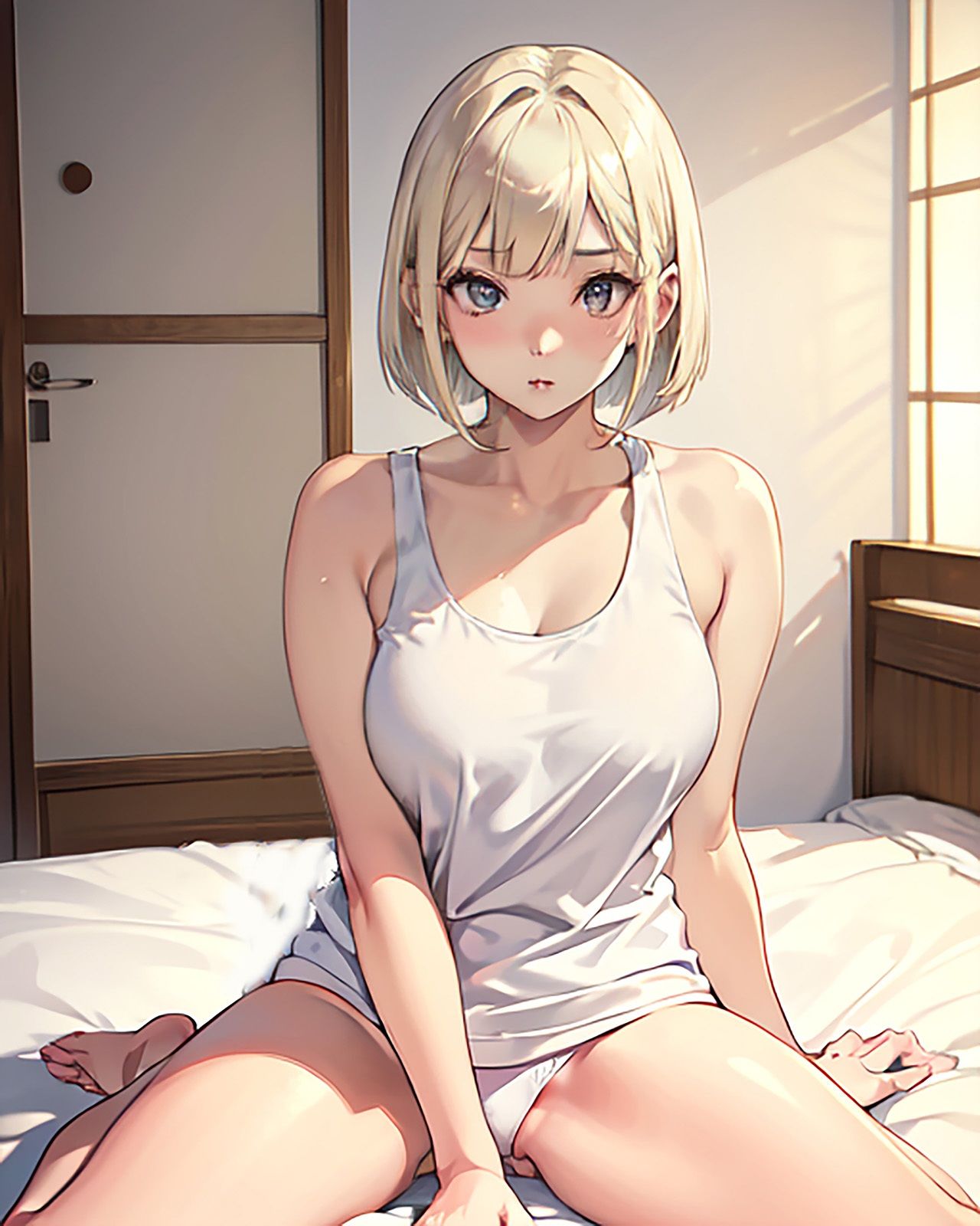 サンプル画像1:金髪ショート美少女の誘惑(ねねこ) [d_700675]