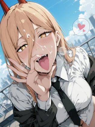 サンプル画像1:パワー/ Power – 白シャツ/ White Shirt(R’AI) [d_700729]