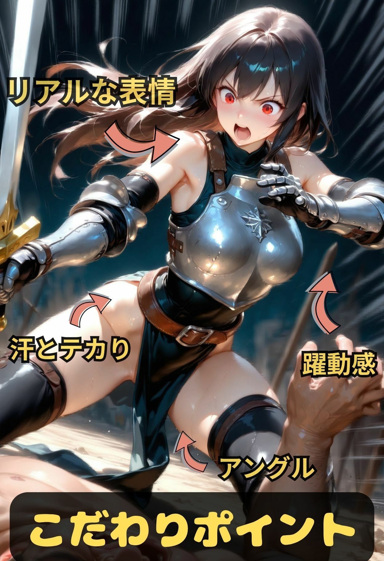 形勢逆転  ナマイキな女戦士敗北メス堕ち  身体で理解らせてやったった 画像2