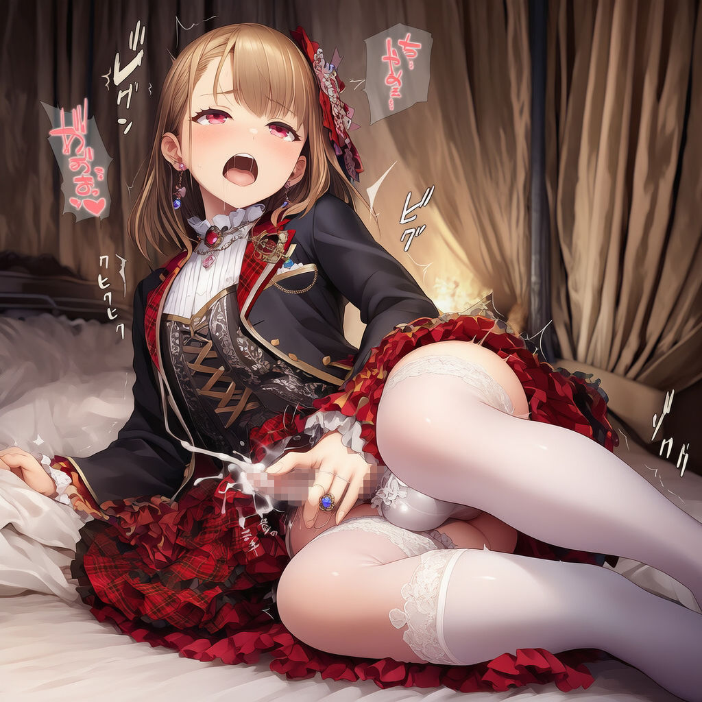 サンプル画像5:貴族令嬢♂ペニスランジェリー自慰 ver.メス顔(リオ＠制服少女) [d_701311]