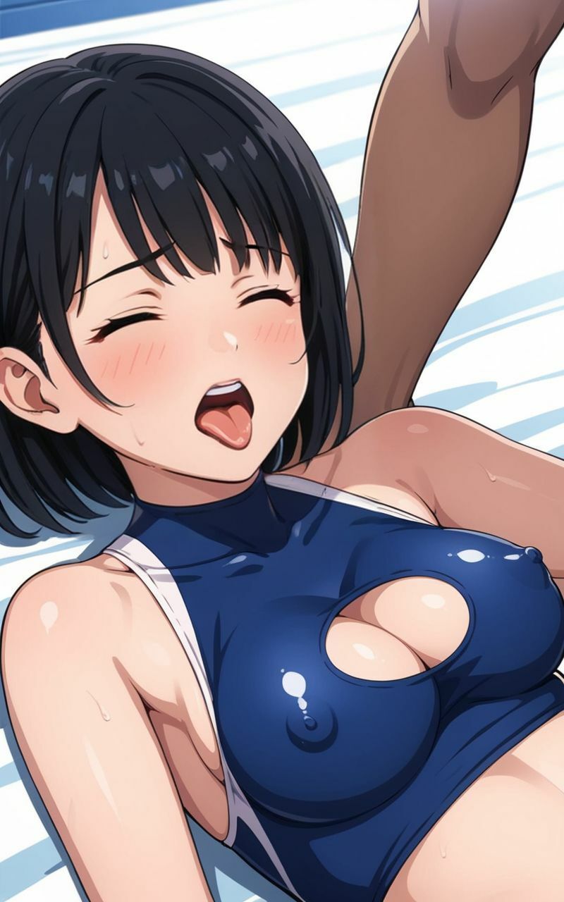 【エロ漫画】水泳部の部長が顧問の先生から受けている特別指導3