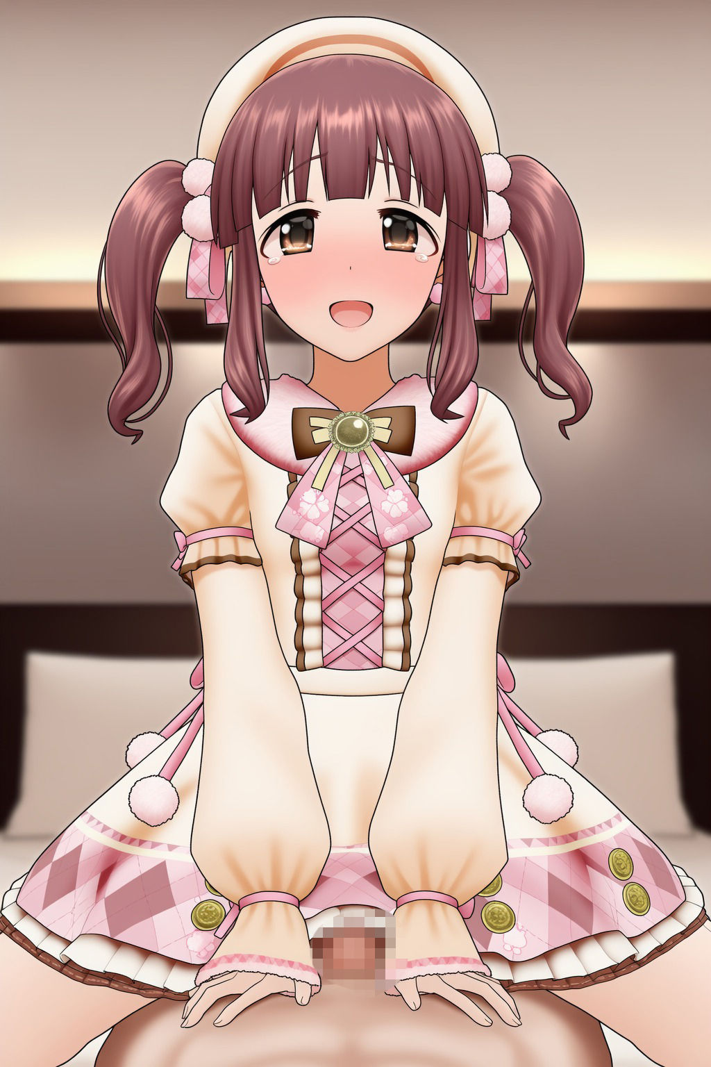 サンプル画像2:ふわもこ冬ワンピの天使系アイドルといちゃらぶエッチするイラスト集(CloverAI) [d_701957]