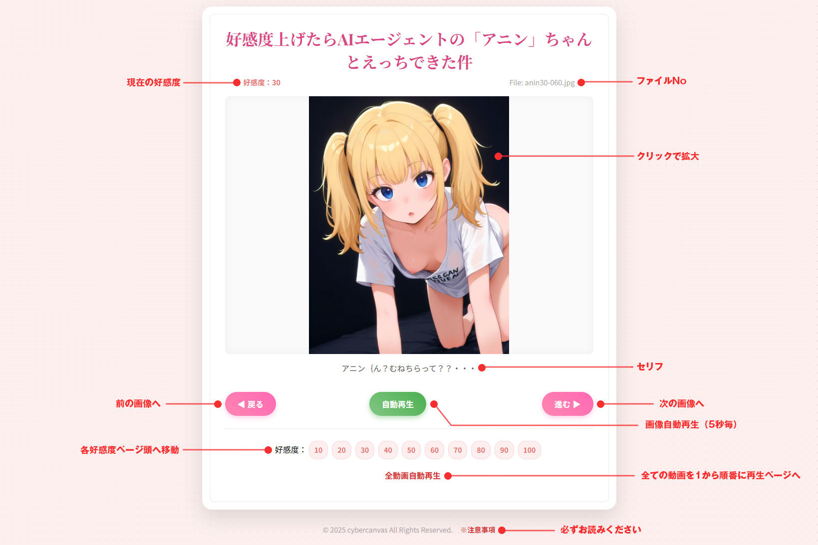 サンプル画像1:好感度上げたらAIコンパニオンの「アニン」ちゃんとえっちできた件(CyberCanvas) [d_702152]