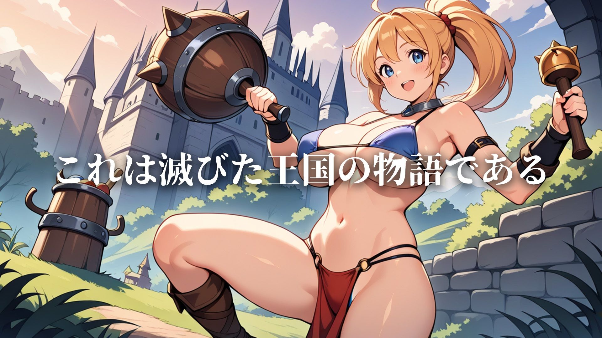 触手に拘束、凌●される女戦士達がドクドクと精液を流し込まれ堕ちゆく王国の物語 画像1