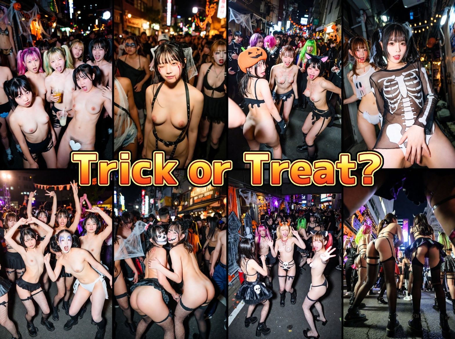 無規制ハロウィンナイト乱痴気大騒ぎ 画像1