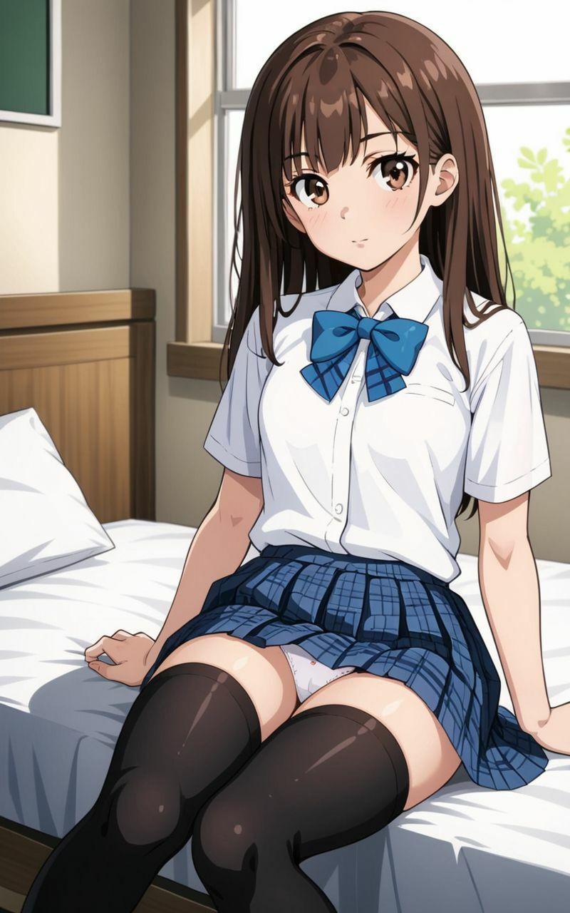 【エロ漫画】スカートを捲って誘惑してくる女子〇生の妹に理性が保てなくなる3