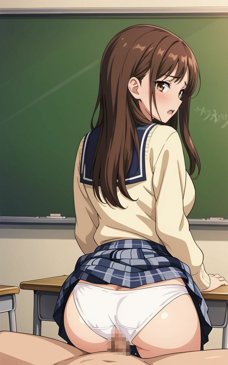 【エロ漫画】スカートを捲って誘惑してくる女子〇生の妹に理性が保てなくなる6