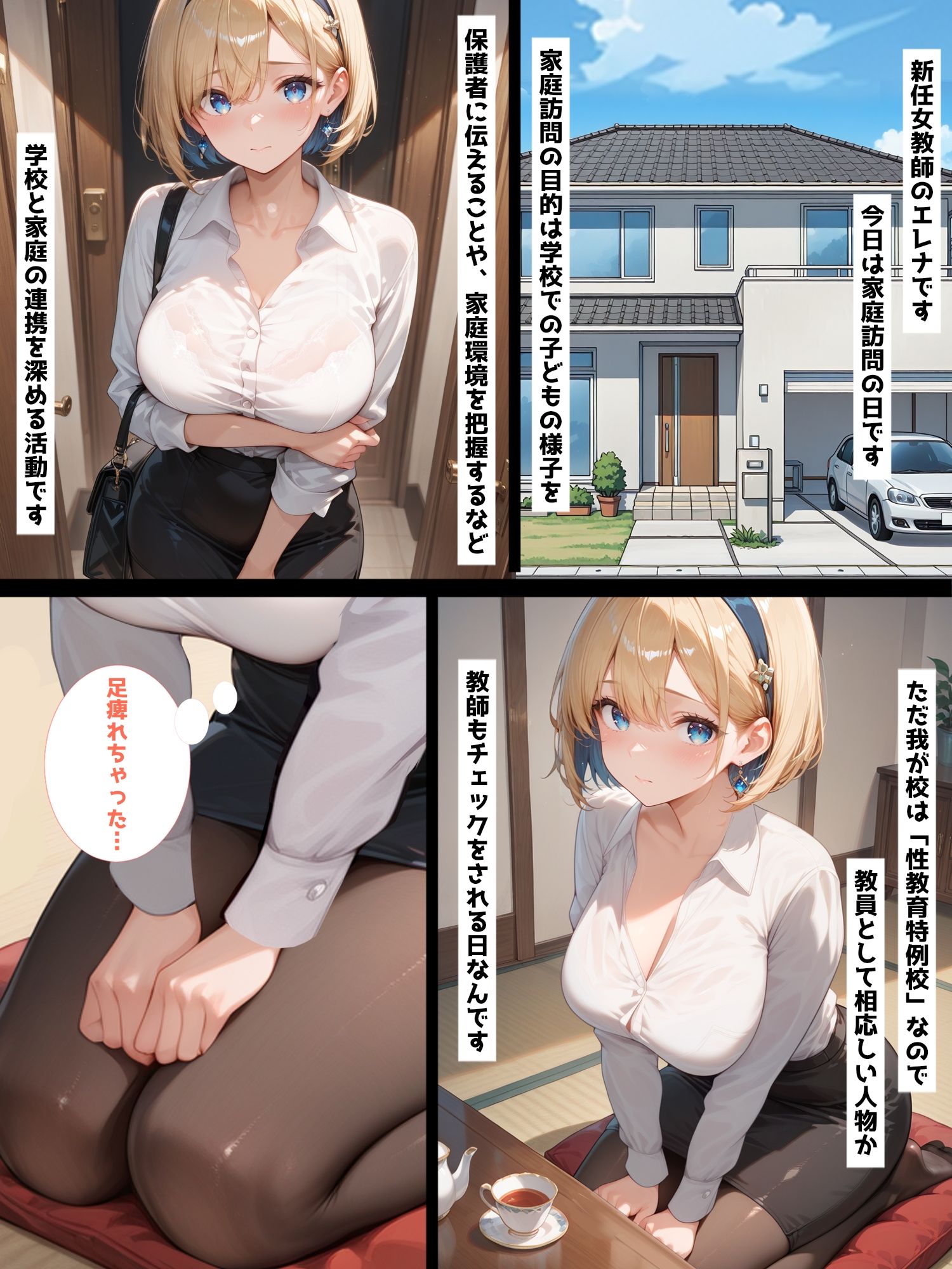 サンプル画像1:性教育学園X やりまくり！家庭訪問2北欧女教師編 vol.49【セリフ入有】(彗星レコード) [d_702457]