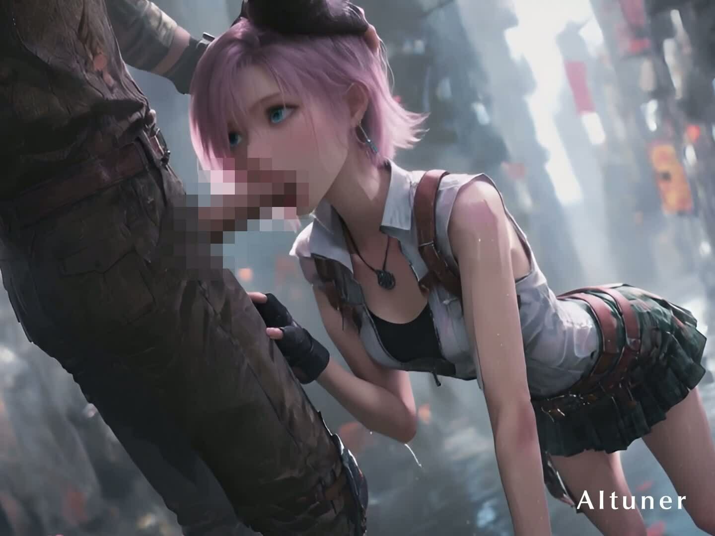 【20分HD】朽ちた遺跡のヒートハント──ピンク髪の元救世主が、今夜の獲物を選ぶ 画像5