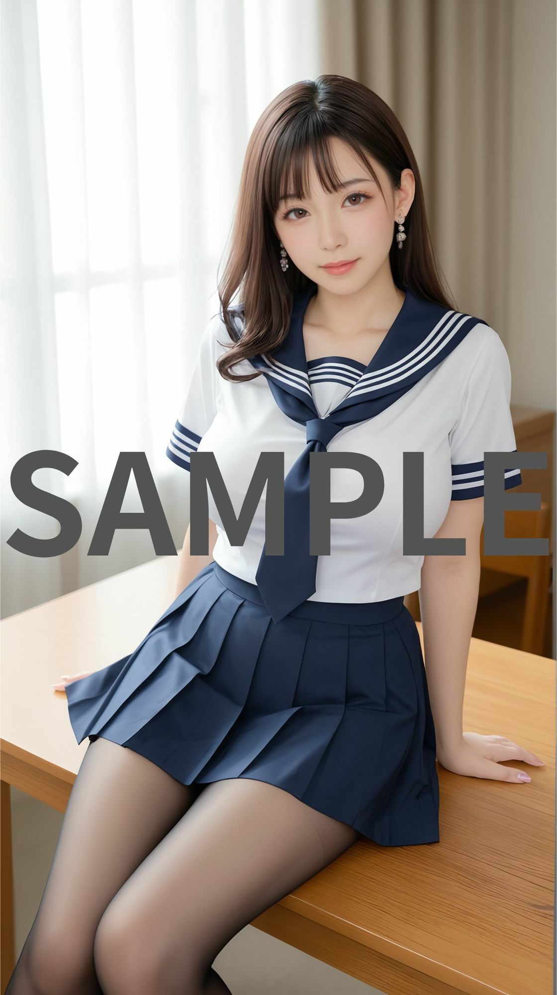 AI美女グラビア・綺麗なおねえさんと夏の午後 画像1