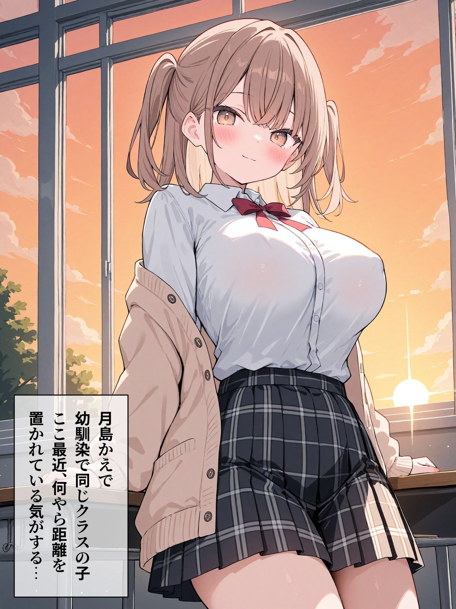 幼馴染が両親のいない家に誘ってきた件 月島かえで編 画像1