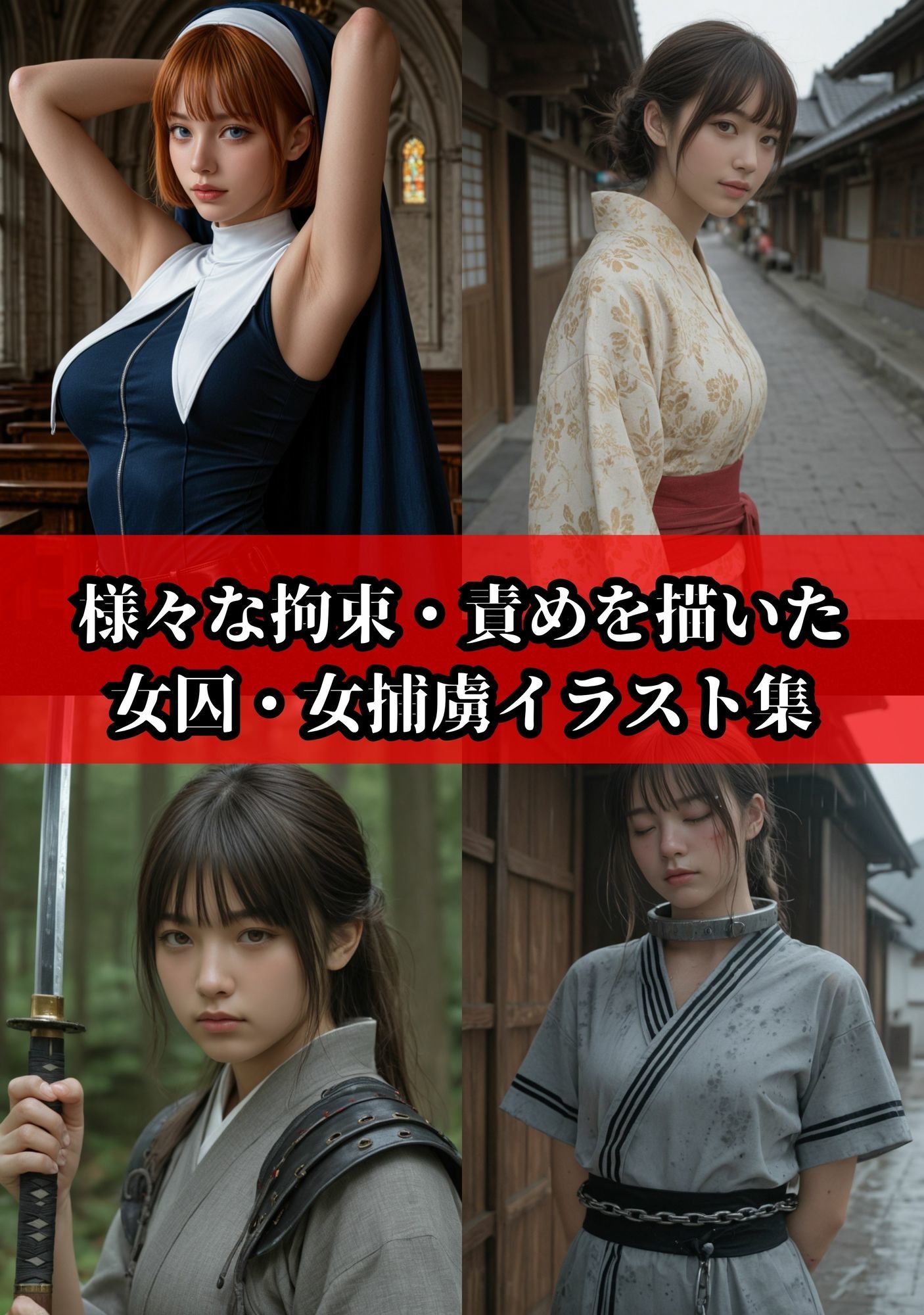 サンプル画像1:the BoundDolls3SRi 〜和風美女被虐拘束イラスト集〜(拘束マニア商会) [d_702846]