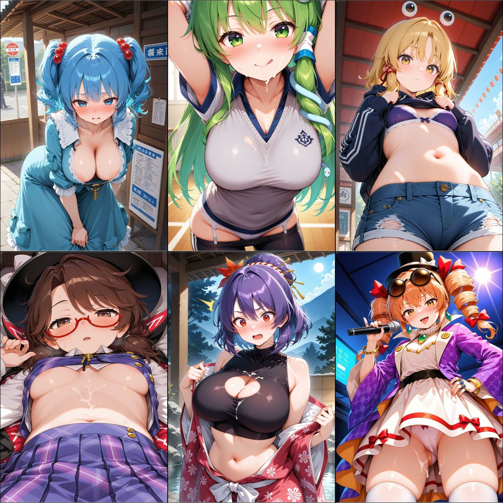 サンプル画像5:ノーモザイク！東方風神録キャラの誘惑2(NOTモザイク製作所) [d_702946]