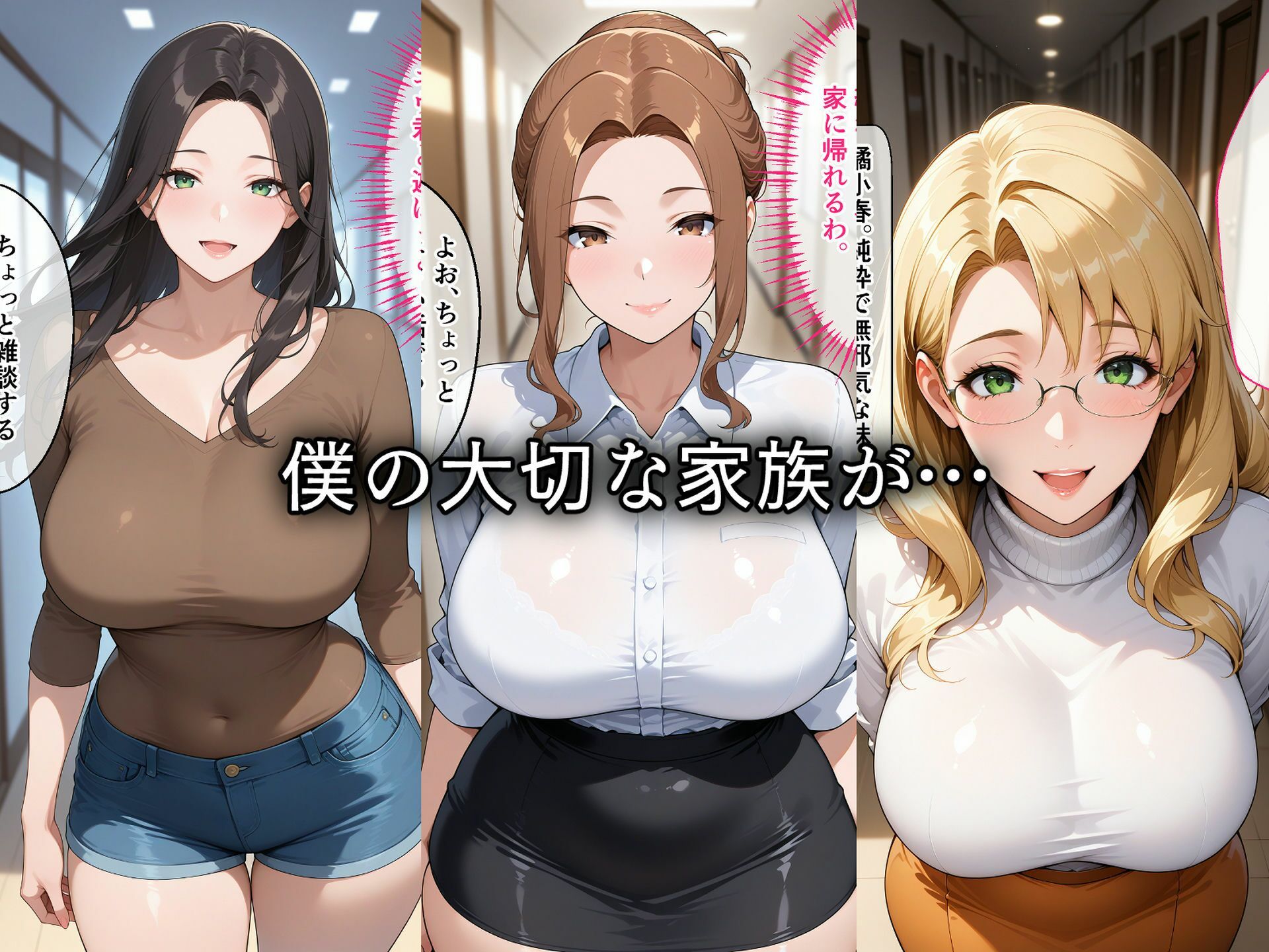 サンプル画像1:寝取られた橘さん家〜催〇アプリで種付け完了(ロムッテロ) [d_703040]