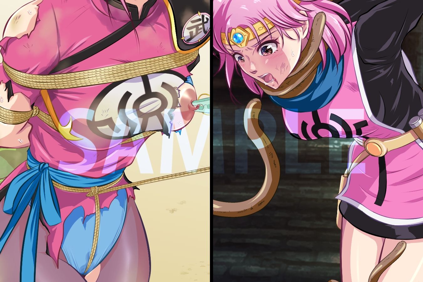 サンプル画像4:【まとめ】緊縛・拘束マ●ム(BLACK★BASE) [d_703155]