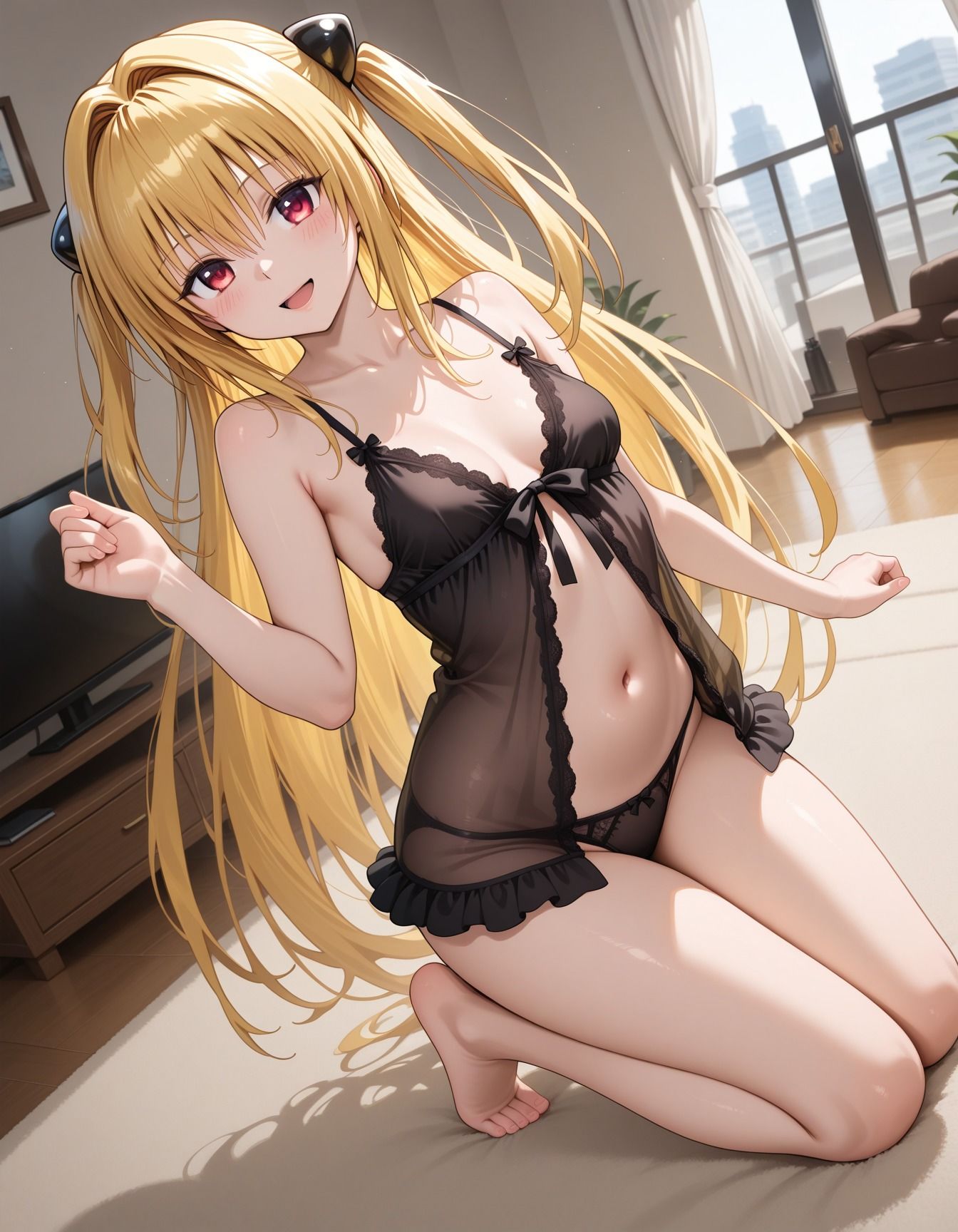 サンプル画像1:キモ男に襲われ犯●れた金髪少女(ぽりっしゅ本舗) [d_703185]