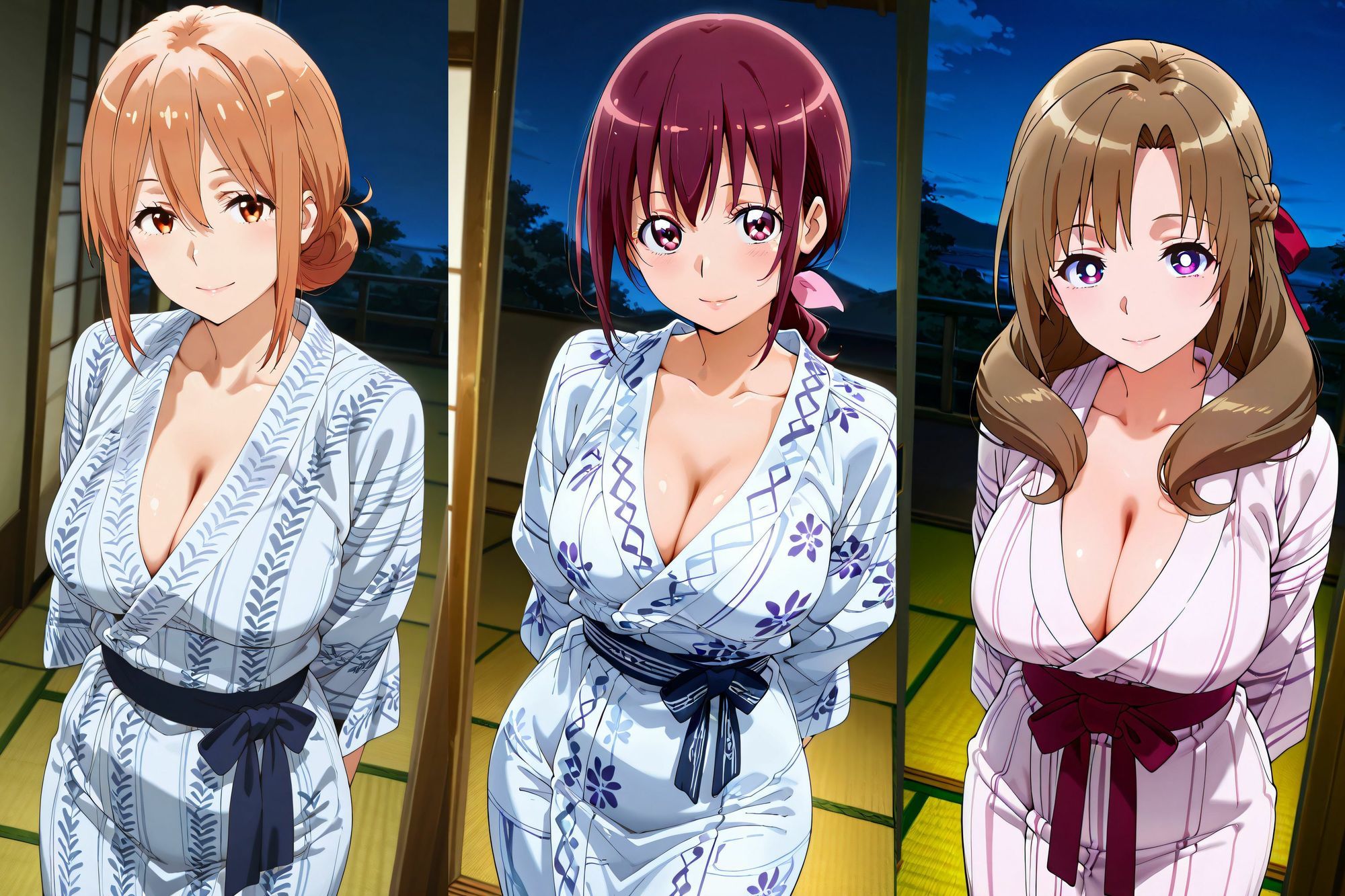 人妻たちの中出し不倫温泉旅行 画像1