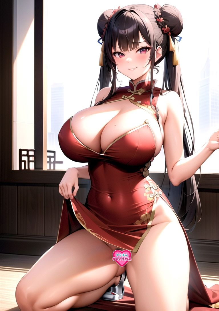 【エロ漫画】【陰毛ありVer】チャイナドレス娘のすじまん！1