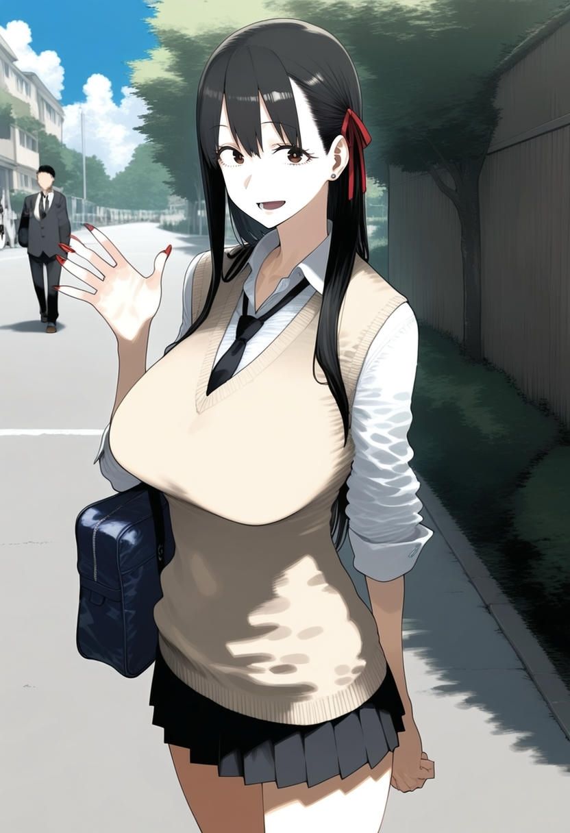 サンプル画像1:学校をさんぽしよう(かわかみAI) [d_703285]