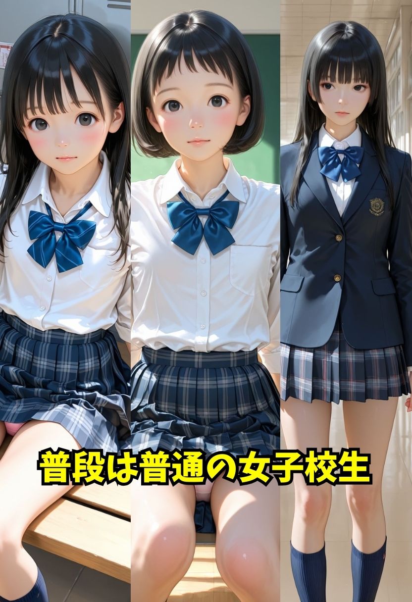 異常な性癖を持つ目隠し女子校生 画像1