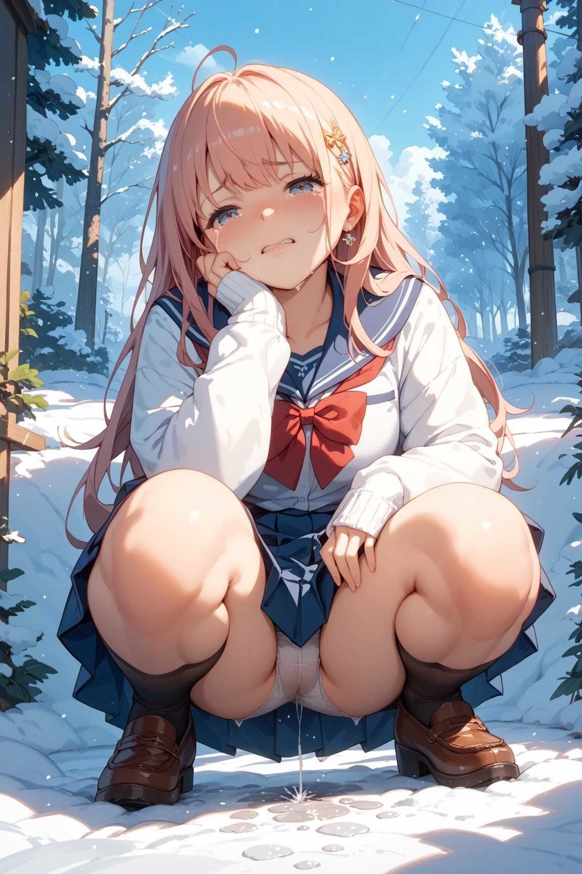 サンプル画像4:そわそわティータイム『クリスマス・テイスト・おもらしコレクション 2025年12月』(そわそわティータイム) [d_703320]