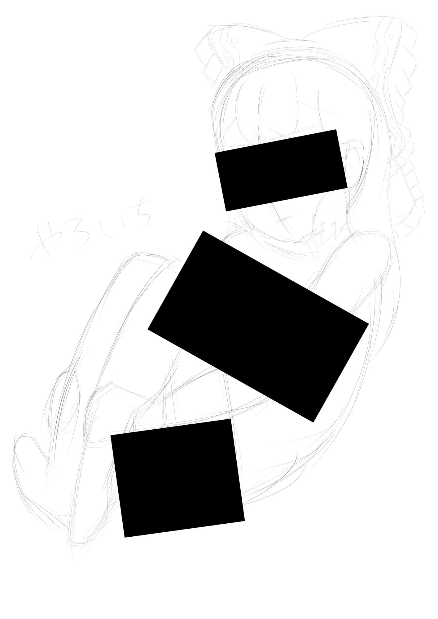 【無料エロ漫画】霊夢ちゃんのえっちなラフイラスト集vol.2(ゆるふわ研究所) d_703572