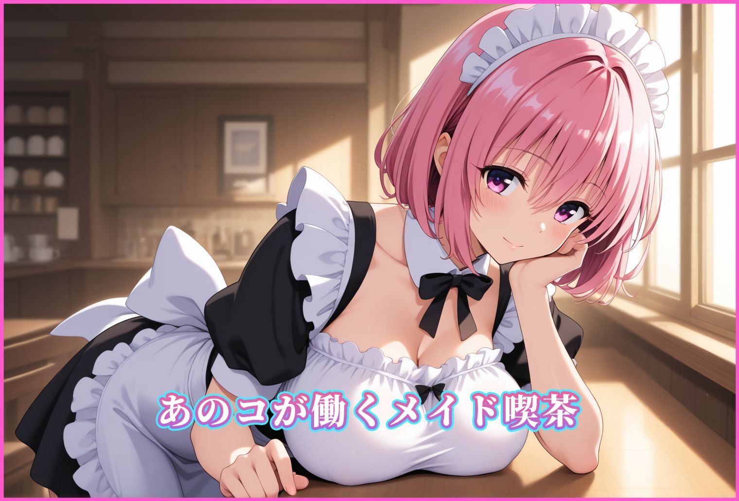 サンプル画像1:メイド喫茶の裏メニュー  モモ編【PDF同梱】(巨乳メイド研究所) [d_703716]