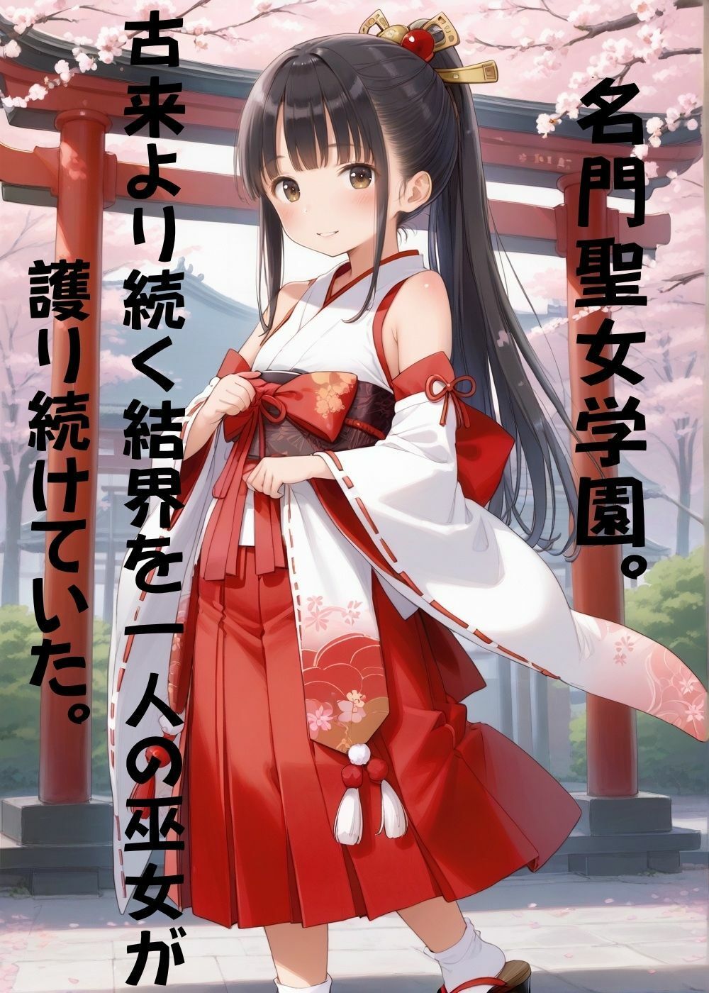 催淫触手 巫女と生徒卵孕み 画像1