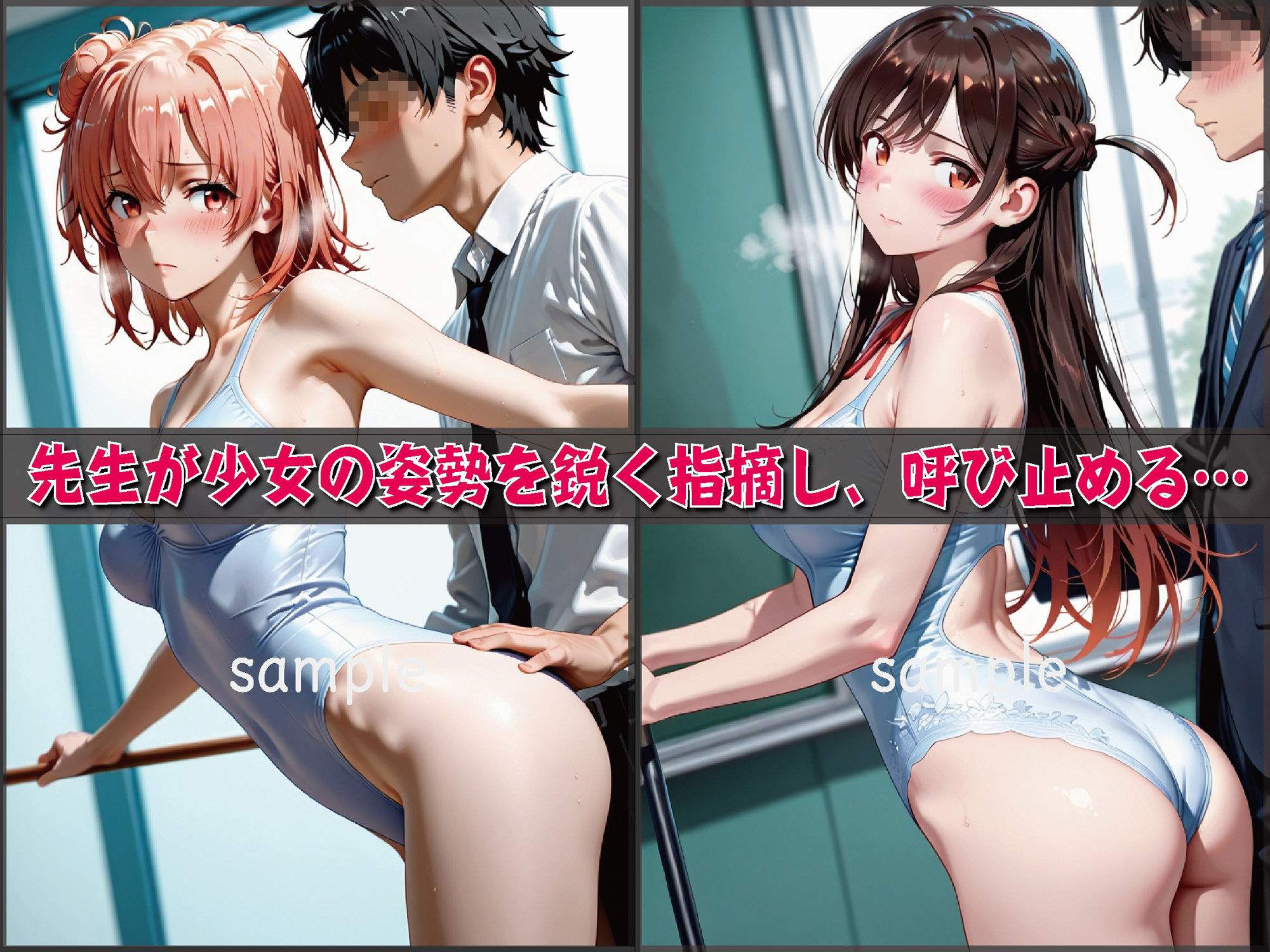 サンプル画像4:バレエ教室 ―支配と羞恥のレッスン―【豪華CG500枚収録】(奪われた純愛) [d_703744]