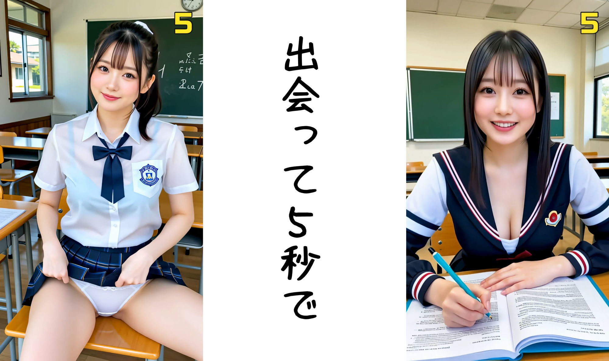 サンプル画像2:出会って5秒でAI合体 114連発【動画】 即ハメ中出し顔射(コメットパンチ) [d_703776]