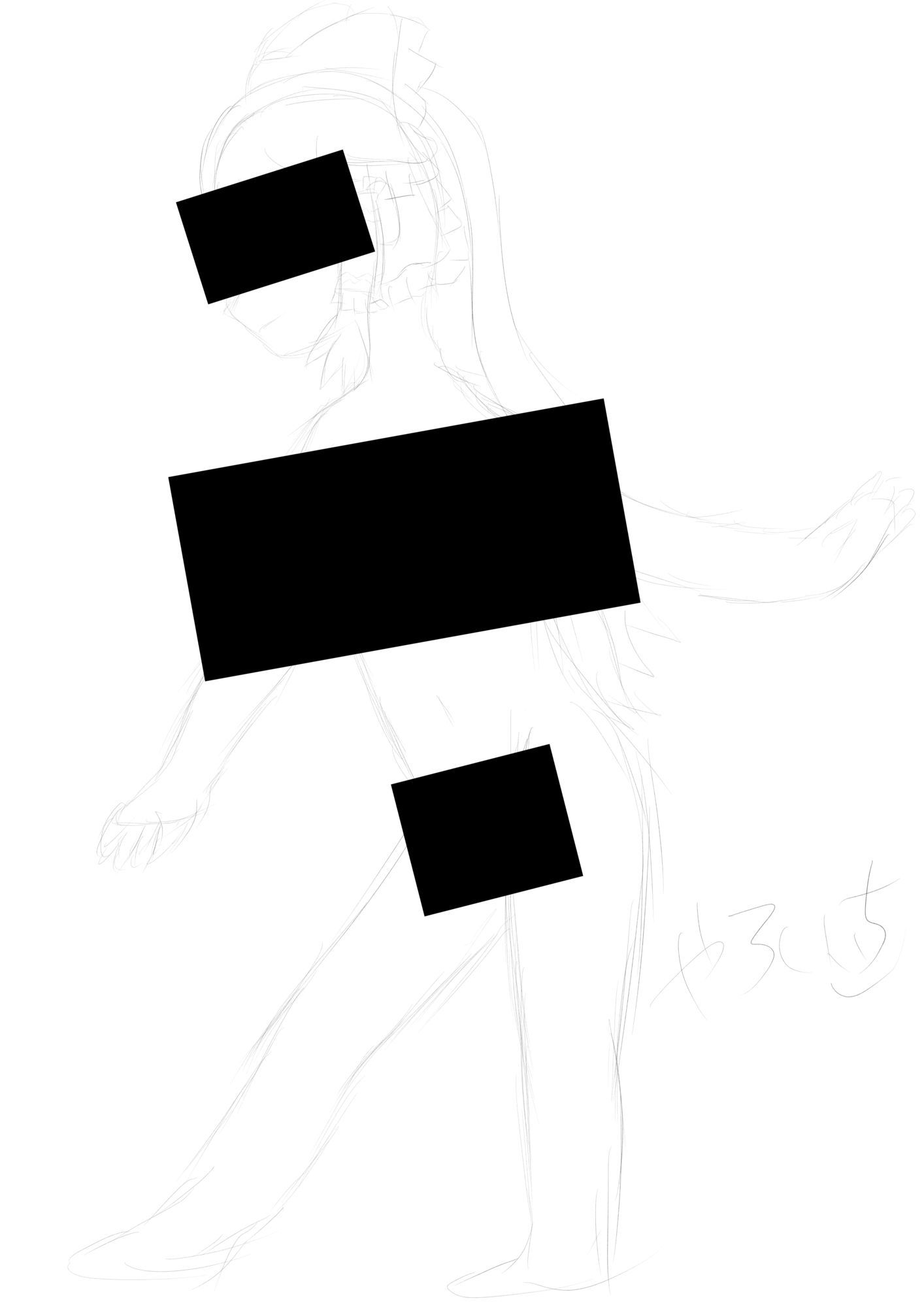 霊夢ちゃんのえっちなラフイラスト集vol.3 画像2