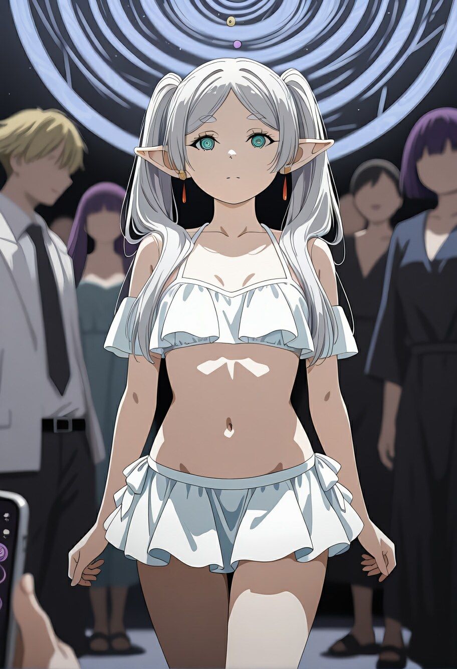 サンプル画像4:白髪魔女、催●ビーチで千年を孕み溶かす完全凌●録(甘えん坊バイノーラル) [d_703929]