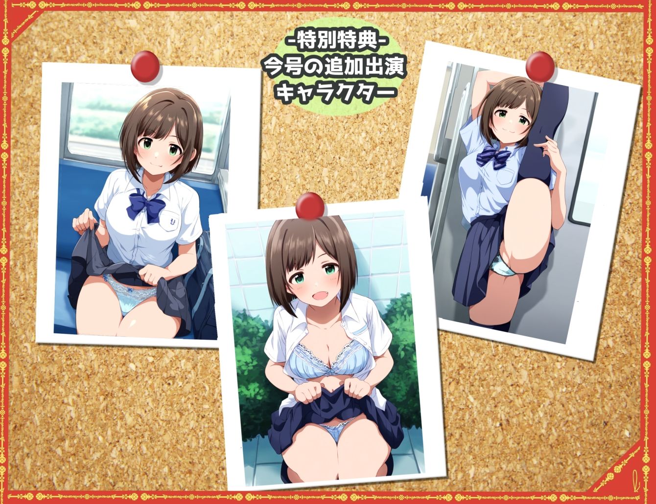 露出＆下着見せつけフェチ特化 2010年代アニメ作画特集 下着を見せつけるアイドルたち -その3-  500枚を撮影- 画像5