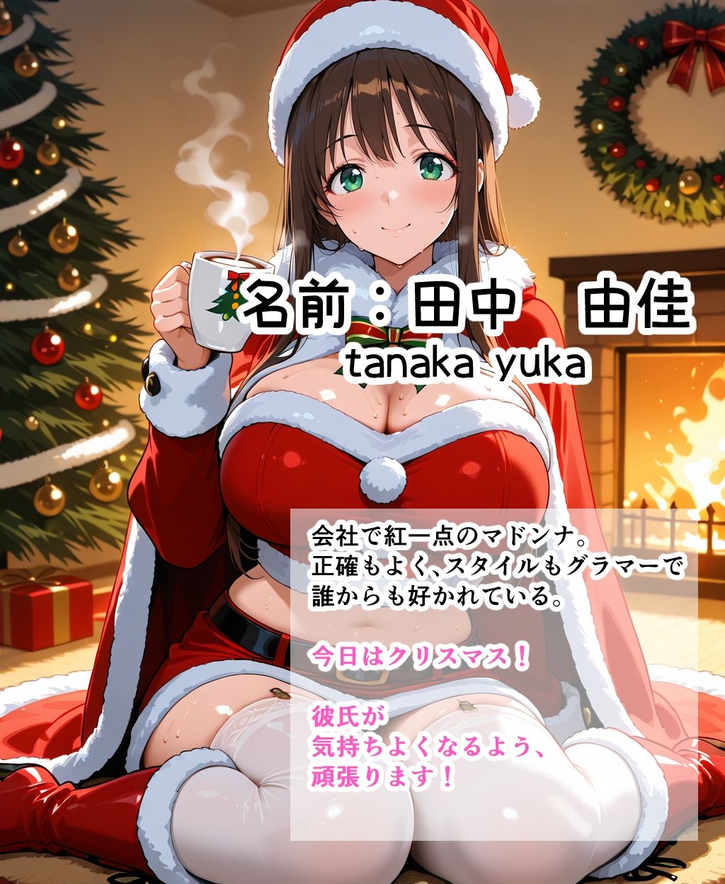 美人の先輩がサンタコスできたのでトナカイみたいにしてHした話 画像1