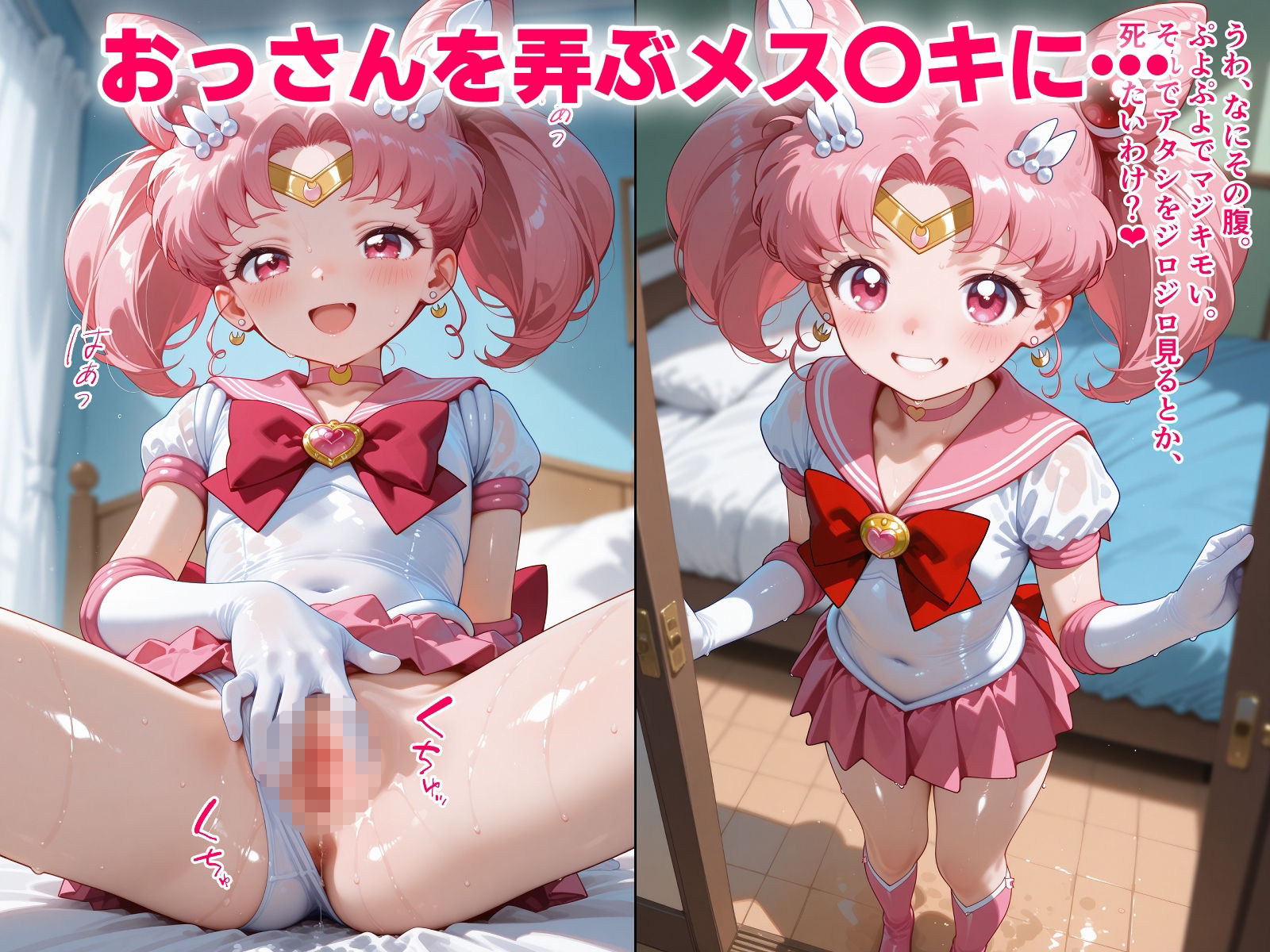 生意気なメス○キに逆レ○プされてしまったおっさん 〜ちび〇さ編〜 山盛りトンファー エロ画像2