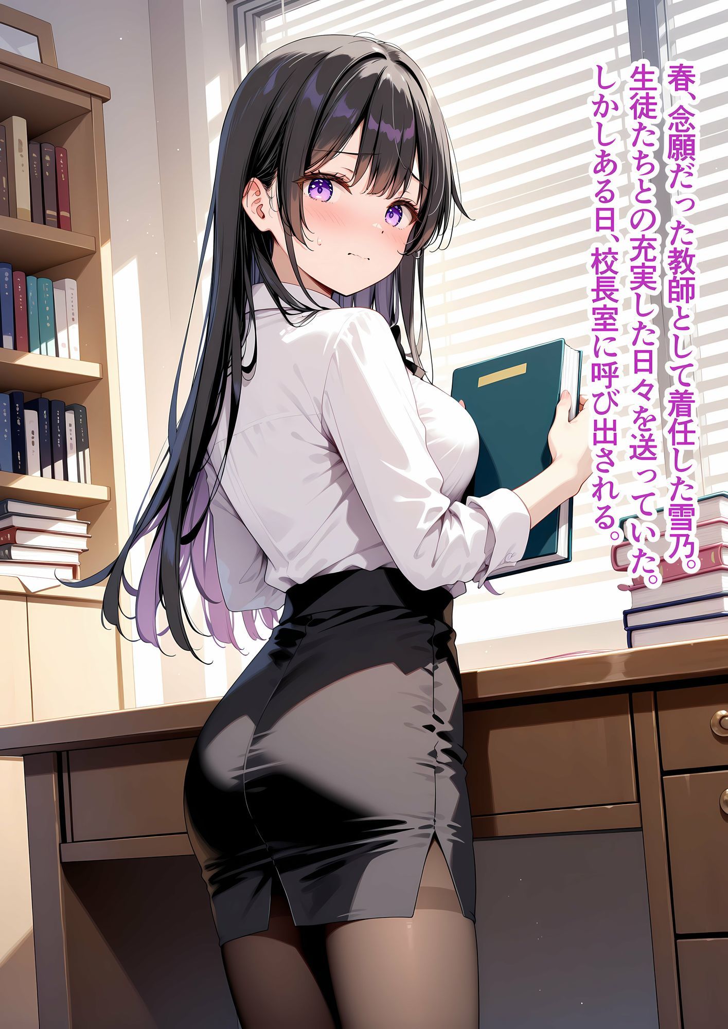 性処理学園〜雪乃編〜清楚な新人教師をハメまくったら涙目イキ狂い淫乱教師になった話 画像1