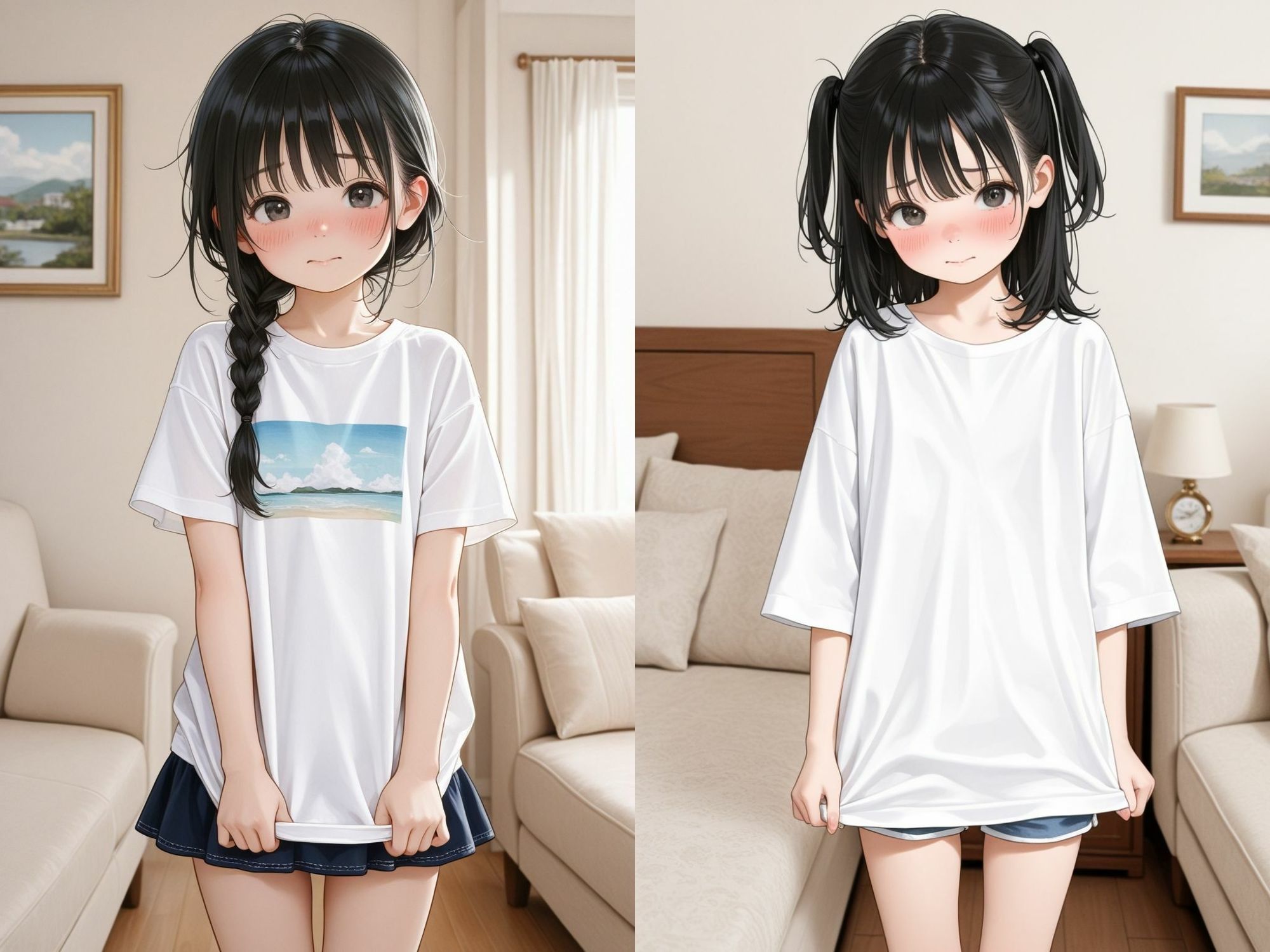 【つるぺた】  家で無防備な妹に種付け！〜丸見えのちっぱいに勃起した〜1