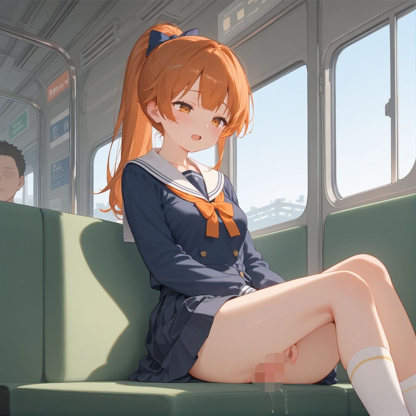 サンプル画像5:ビッチ用レ●プ車両！乗ったら終点まで乗り継ぎまくってください10【制服美少女の厳選CG500枚収録】(アオとハル) [d_704342]