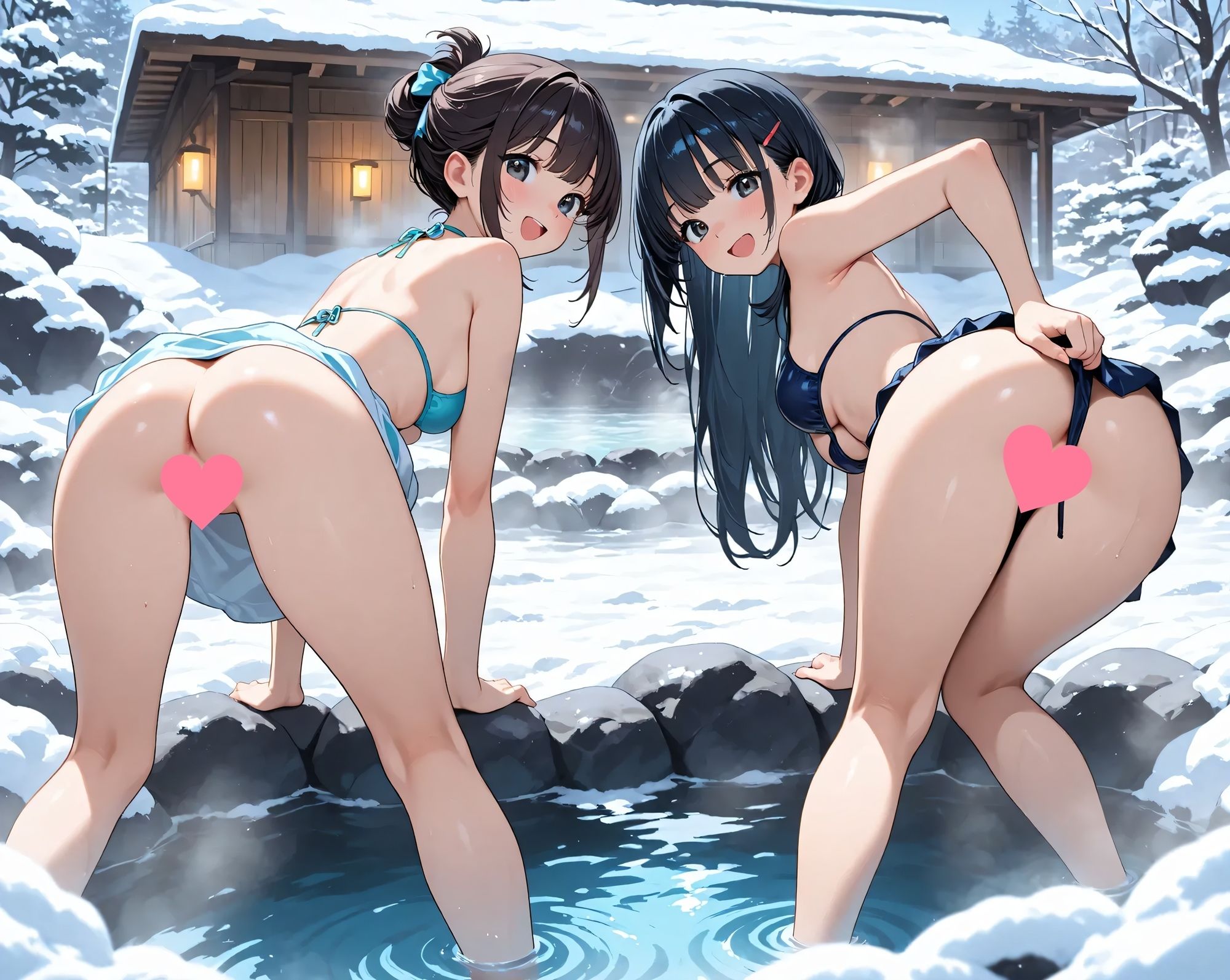 女子校生 えっちな水着グラビア撮影 〜温泉編〜 サンプル4