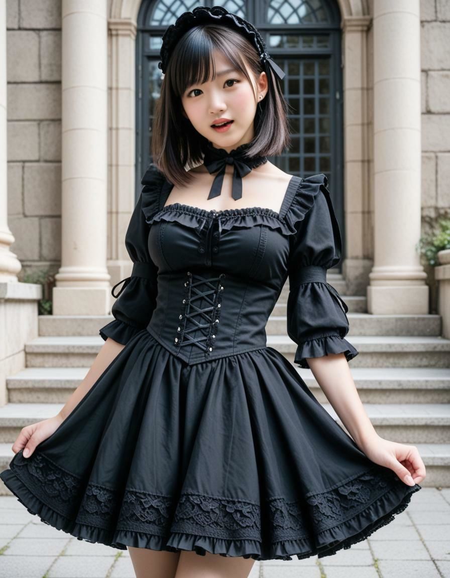 ゴスロリとエッチ(223枚)【実写系AI超リアルCG集EX】 画像1