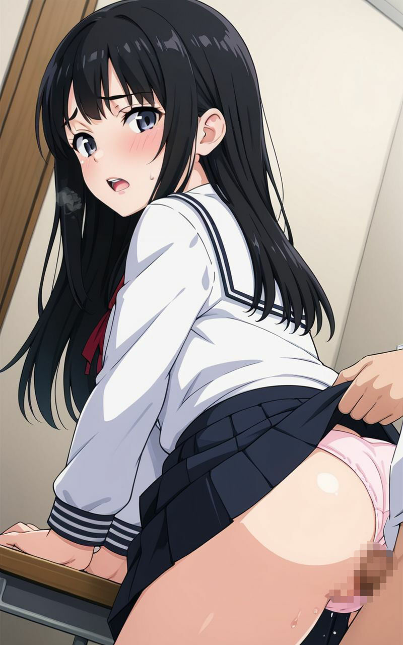 【エロ漫画】学校にいるときは清楚なのに二人きりになると甘えてくる淫〇女子〇生2