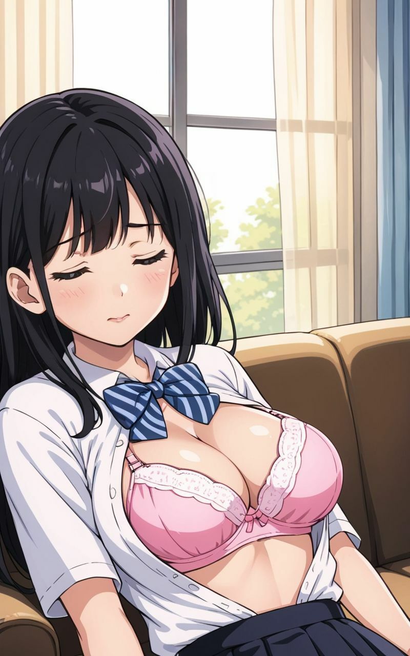 【エロ漫画】学校にいるときは清楚なのに二人きりになると甘えてくる淫〇女子〇生3