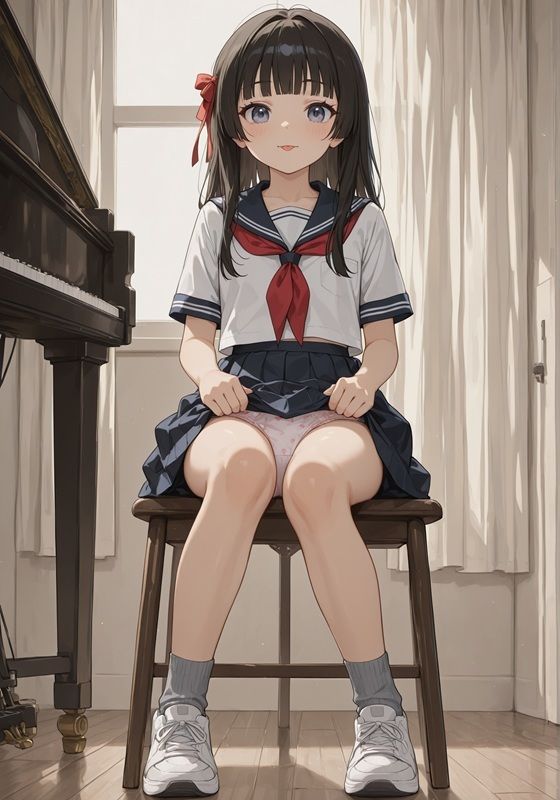 スカートの中にはパンツがあったりなかったり 画像1